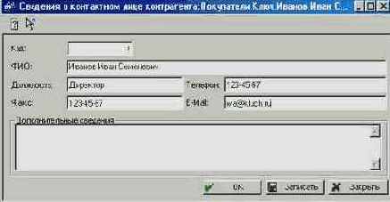 Контактные лица