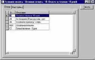 Как настроить условия оплаты поставщикам